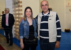 In visita alla fiera, Daniele Berardi e sua figlia Maria Giulia.