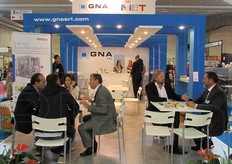 Una panoramica dello stand di MET - Medical Equipment Technologies che ha esposto come co-espositore di GNA srl.