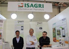 Nello stand Isagri, Luigi Bargellesi, Daniele Ghetti e Mario Stomaci.