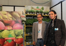 Nello stand L'Ortofrutticola, Marco Fasceto e Giordano Nattero.