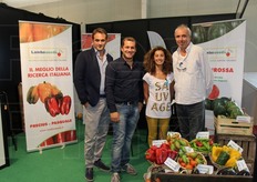 Nello Palermo, Giuseppe Izzo, Benedetta Tosoni e Sandro Colombi, in rappresentanza della sementiera Lamboseeds.