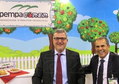 "Il ravennate Ibrahim Saadeh, presidente di "Italia Ortofrutta - Unione Nazionale" con il direttore Vincenzo Falconi."