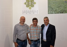 Consorzio Ortofrutticolo Sardo. Da sinistra: il direttore Andrea Pilia, il presidente Giuseppe Pittau e il vicepresidente Faustino Tuveri.