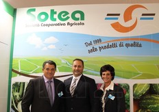 Nello stand Sotea: Giovanni Carotenuto, Dario Valerio e Angelica Di Marino.