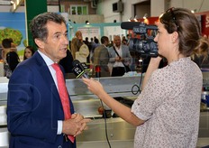 Il presidente UNITEC Angelo Benedetti intervistato per la tv.