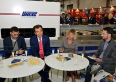 Conferenza stampa presso lo stand UNITEC.