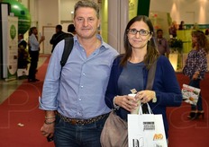 Luca Fortunato di Vivai Fortunato in visita alla fiera.