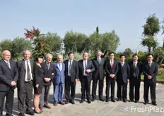 La delegazione cinese assieme ai rappresentanti italiani.
