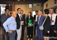 La delegazione cinese fa visita alla Ilpo, importante azienda della zona.