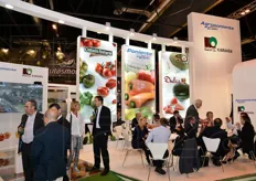 Stand del Gruppo Agroponiente, un gruppo di imprese del Poniente Almeriense (marca della provincia di Almería, nel sudest della Spagna), che riunisce grossisti ed esportatori di frutta e verdura. Nel 2012 ha compiuto 25 anni di attivita'.