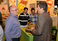 A Madrid abbiamo visto anche l'imprenditore Giampaolo Dal Pane di Vivai Dal Pane/Summerfruit (a sinistra), in visita ad alcuni partner.
