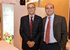 Carlo Bianchi (coordinatore Fruitimprese) e Sergio Giardina (azienda Giardina e Fruitimprese Sicilia) presso lo stand ICE.