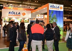 Lo stand della Koella. Con 7 filiali in 4 paesi europei, offre una vasta gamma di prodotti, tra cui ortofrutta.