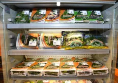 Dettaglio dei prodotti de La Veneta presentati in fiera. La novita' di quest'anno e' stata la nuova livrea del packaging di insalate a marchio La Veneta.