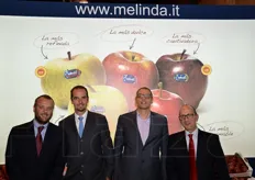Da sinistra a destra: Anton Carra (export manager), Andrea Fedrizzi (marketing specialist), Federico Barbi (direttore commerciale) e Roberto Gorza (export manager).