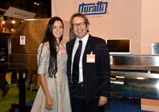 Ioanna Doschori e Alessandro Turatti. Turatti e' lo specialista mondiale nella progettazione e realizzazione di macchinari e linee complete per l'industria alimentare.