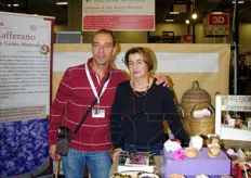 Area Sardegna: Fausto Caboni e Chiara Meloni, produttori di Zafferano di San Gavino Monreale.