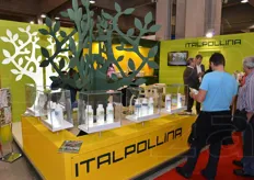 Lo stand delle soluzioni di concimi e fertilizzanti Italpollina.