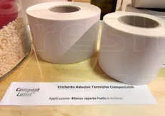 "Le nuove "Compost Label", etichette adesive termiche compostabili, utilizzabili nelle bilance dei reparti Ortofrutta."