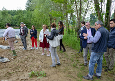 I giornalisti sono stati accompagnati da Federico Nadaletto presso uno dei campi produttivi della zona, quello dell'azienda agricola a conduzione familiare di Benvenuto Fantin.