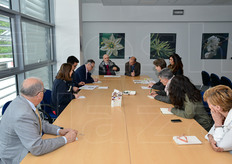 Di ritorno presso la OPO Veneto, i giornalisti hanno potuto approfondire gli aspetti della commercializzazione con Cesare Bello' e Francesco Arrigoni.