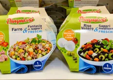 Due nuove ricette si sono aggiunte alla gamma dei primi piatti pronti freschi firmati DimmidiSi': Farro & Fantasia di sapori freschi e Riso Venere & Sapori mediterranei freschi.