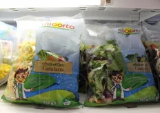 Tra le novita' targate Mioorto anche tre nuove ricette di insalate tagliate (anche foto seguente).
