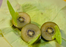 Ultimo ma non meno importante, il nuovo kiwi giallo SunGold della compagnia Zespri, offerto in degustazione presso lo stand aziendale.