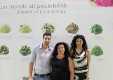 Nicola, Cinzia e Raffaella Busana, titolari de L'Insalata dell'Orto di Mira (VE).