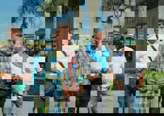 Il tour e' iniziato sotto la guida dei fratelli Fortunato, Joe e Sebastiano.