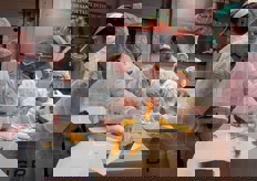 E non puo' mancare l'assaggio. Davvero dolce e gustoso!