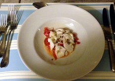 Uno dei piatti della serata.