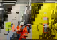 Il gruppo ha potuto visitare all'interno una delle celle.