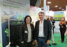 Ad accogliere i visitatori allo stand BASF, Maria Kuhnhold, account manager biodegradable polymers Europe, e Gian Luca Tabanelli, technical market development manager Italia.