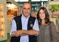 In visita alla fiera: Daniele Berardi insieme alla figlia Maria Giulia.