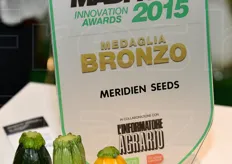 Meridiem Seeds si e' aggiudicata il terzo premio all'innovazione nella sua categoria, proprio grazie alla gamma di zucchini Petronio.