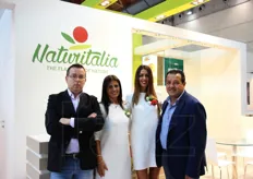 Alessio Zannoni, Angela Leguleo, Samanta Sbrighi, Daniele Fantini della cooperativa ortofrutticola Naturitalia.