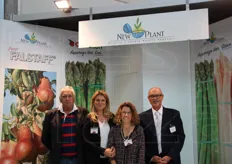 Paolo Pepoli, Tania Falcioni, Paola Pirazzini, Piero Turroni della New Plant, specializzata nella ricerca e studio di novita' vegetali.