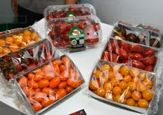 Dettaglio dei pomodori a marchio IGP.