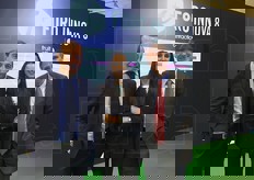 "Renzo e Valentina Piraccini con Luigi Bianchi. Il "trio" di Cesena Fiera era a Madrid per presentare ai produttori spagnoli la prima edizione di Mac Fruit Attraction, in programma dal 4 al 7 maggio al Cairo, in Egitto."