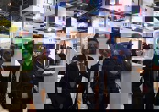 "A spasso tra gli stand", Valentino Di Pisa, presidente di Fedagro Marcati, con il figlio Riccardo."