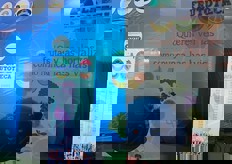 La Frutoteca era uno spazio interattivo per promuovere il consumo di frutta e verdura tra grandi e piccini. Era costituito da una cupola gonfiabile dove erano proiettati contenuti a 360 gradi.