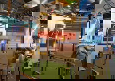 La macchina Raytec in esposizione.