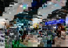 Lo spazio espositivo dell'azienda sementiera Rijk Zwaan.