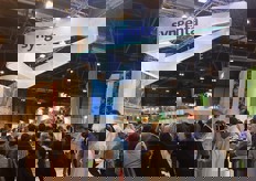 Lo stand Syngenta. In Spagna la multinazionale conta 500 dipendenti ripartiti tra uffici, stabilimenti produttivi e centri di ricerca.