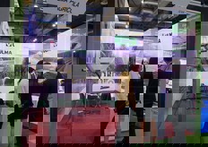 Stand della spagnola Ulma Agricola, specializzata nella progettazione e nella produzione di attrezzature e servizi per il packaging.