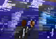 Il direttore commerciale di Unitec spa Raffaele Benedetti con Salvador Ruiz della filiale Unitec Iberia.