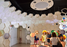 Il Padiglione di Malta (Cluster Bio-Meditteraneo) riproduceva un grande alveare, che occupava tutto lo spazio, con cellette di colore bianco, all'interno di alcune delle quali erano incastonati dei monitor che riportavano immagini di primi piani di api sui fiori, di arnie, di miele ambrato.