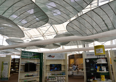 L'area degli commerciali nel Padiglione dedicato alla biodiversita'.