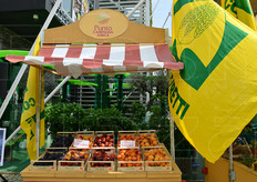 Al momento della visita, erano in esposizione le eccellenze agroalimentari della Regione Abruzzo.